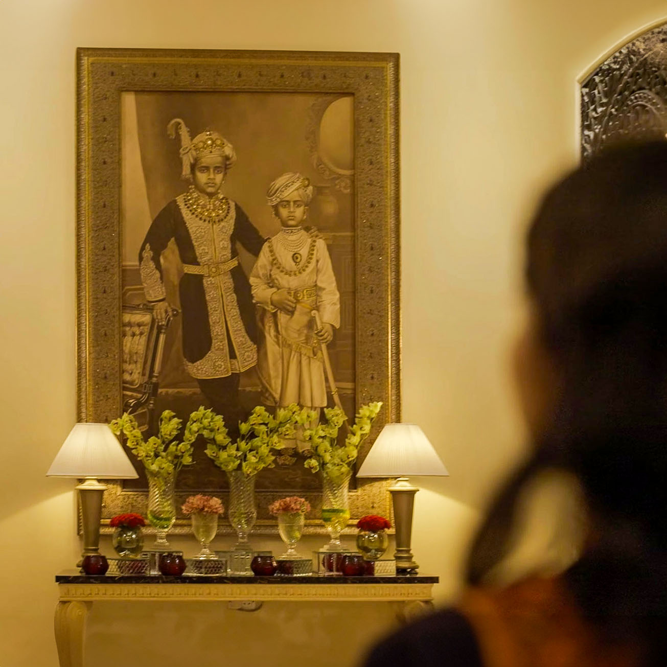 Get a guided tour of the corridors and the Maharaja Suite to see exclusive art on the property.